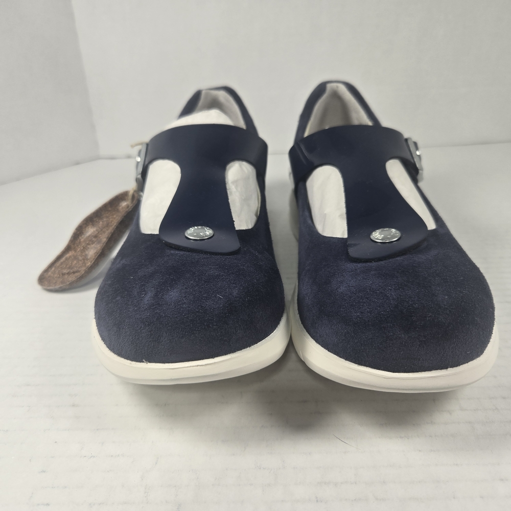 Birkenstock Women's Tralee Mary Jane Navy Suede Shoes Size EU 38 narrow US 7 - Picture 5 of 12